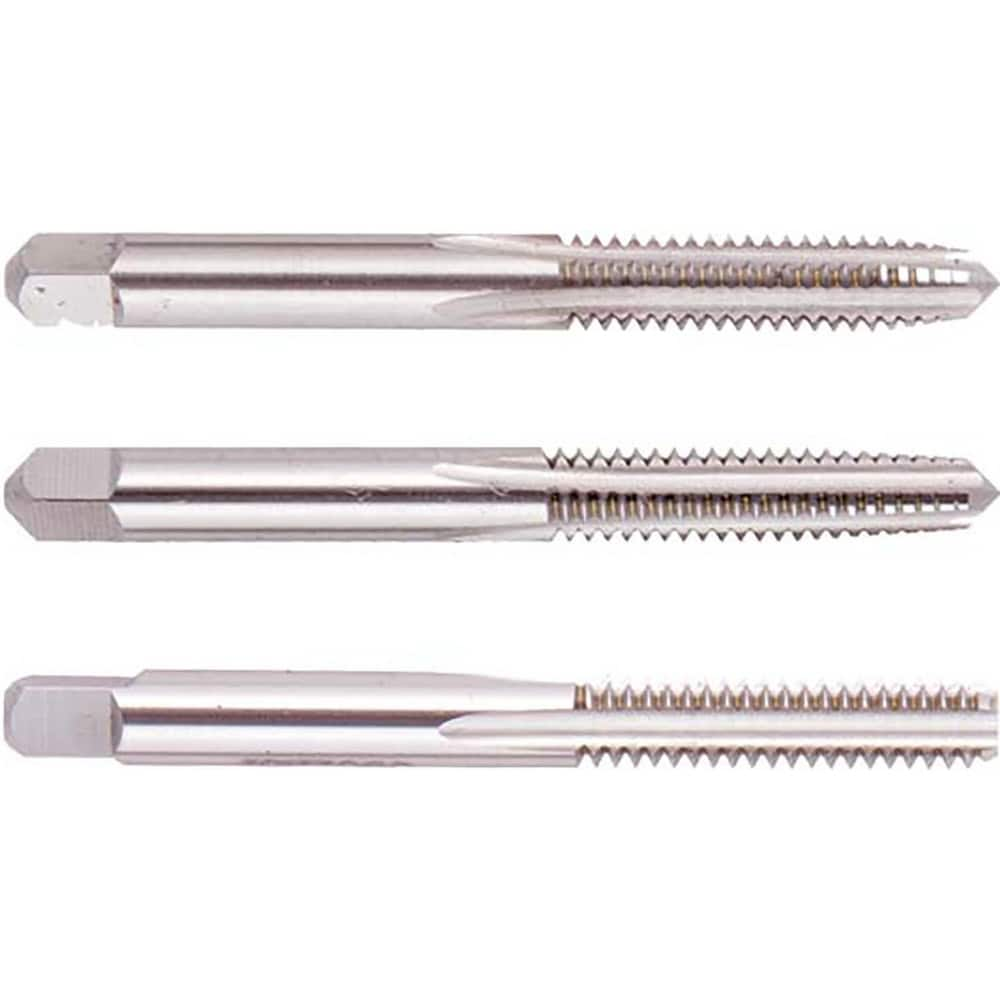 Tap Sets; Chamfer: Plug; Bottoming; Taper; Material: High Speed Steel; Thread Direction: Right Hand; Thread Limit: H3; Number Of Taps: 3; Thread Standard: UNC; Case Type: Plastic Case; Number Of Pieces: 3; Number Of Flutes: 4; Overall Length: 3.94