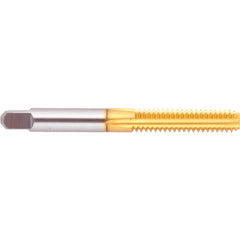 Straight Flutes Tap: 1-1/2, UNC, 4 Flutes, Bottoming, 3B, High Speed Steel, Tin Finish 3″ Thread Length, Right Hand, H4