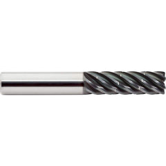 Corner Radius End Mill: 5/8″ Dia, 2-1/8″ LOC, 0.06″ Radius, 7 Flutes, Solid Carbide 4″ OAL, 5/8″ Shank Dia, Helix, ALtima Q Coated, Corner Radius End, Centercutting