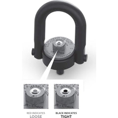 Center Pull; Hoist Ring Type: Center Pull Hoist Ring; Thread Size: M16 x 2.0; Material: Alloy Steel; Torque: 80.000; Finish: Black Oxide; Standards: Mil-STD-209K; ASME B30.26