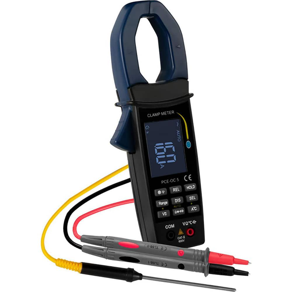 Multimeters; Multimeter Type: Clamp/Probe; Current; Measures: Resistance; Temperature; Voltage; Frequency; Current; Maximum DC Voltage: 4; Maximum AC Voltage: 4; Cat Rating: CAT II