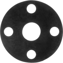 USA Sealing - Flange Gasketing; Nominal Pipe Size: 6 (Inch); Inside Diameter (Inch): 6-5/8 ; Thickness: 1/16 (Inch); Outside Diameter (Inch): 12-1/2 ; Material: EPDM Rubber ; Color: Black - Exact Industrial Supply