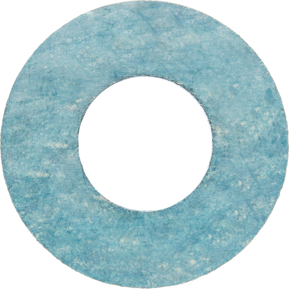 USA Sealing - Flange Gasketing; Nominal Pipe Size: 1/2 (Inch); Inside Diameter (Inch): 27/32 ; Thickness: 1/64 (Inch); Outside Diameter (Inch): 2-1/8 ; Material: Aramid Fiber with Buna-N Binder ; Color: Blue - Exact Industrial Supply