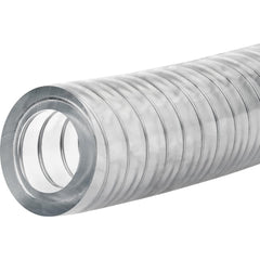 PVC Tube: 1/4″ ID, 1/2″ OD, 25' Long 100 Max psi, Clear