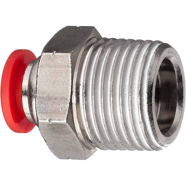 USA Sealing - Plastic Push-To-Connect Tube Fittings Type: Male Straight Tube Outside Diameter (Inch): 1/2 - Makers Industrial Supply