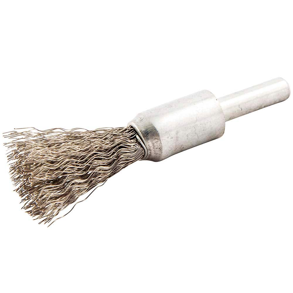 Norton - End Brushes Brush Diameter (Inch): 1/2 Fill Material: Stainless Steel - Makers Industrial Supply