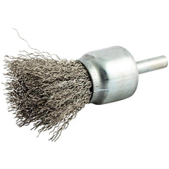 Norton - End Brushes Brush Diameter (Inch): 1 Fill Material: Stainless Steel - Makers Industrial Supply