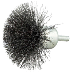 Norton - End Brushes Brush Diameter (Inch): 3 Fill Material: Carbon Steel - Makers Industrial Supply