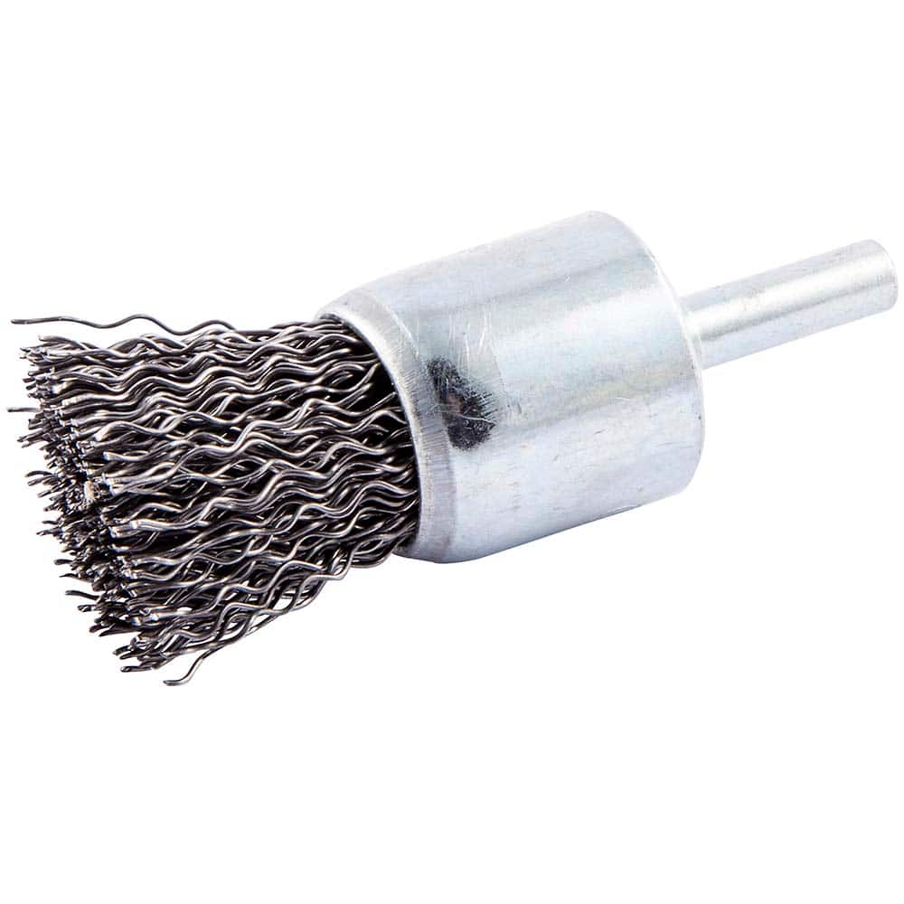 Norton - End Brushes Brush Diameter (Inch): 1 Fill Material: Carbon Steel - Makers Industrial Supply