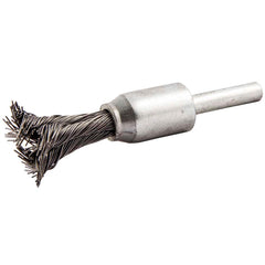 Norton - End Brushes Brush Diameter (Inch): 1/2 Fill Material: Carbon Steel - Makers Industrial Supply