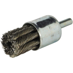 Norton - End Brushes Brush Diameter (Inch): 3/4 Fill Material: Carbon Steel - Makers Industrial Supply