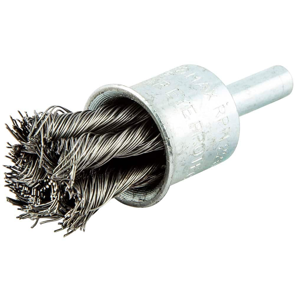 Norton - End Brushes Brush Diameter (Inch): 3/4 Fill Material: Carbon Steel - Makers Industrial Supply