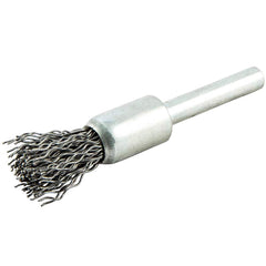 Norton - End Brushes Brush Diameter (Inch): 1/2 Fill Material: Carbon Steel - Makers Industrial Supply