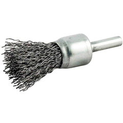 Norton - End Brushes Brush Diameter (Inch): 3/4 Fill Material: Carbon Steel - Makers Industrial Supply