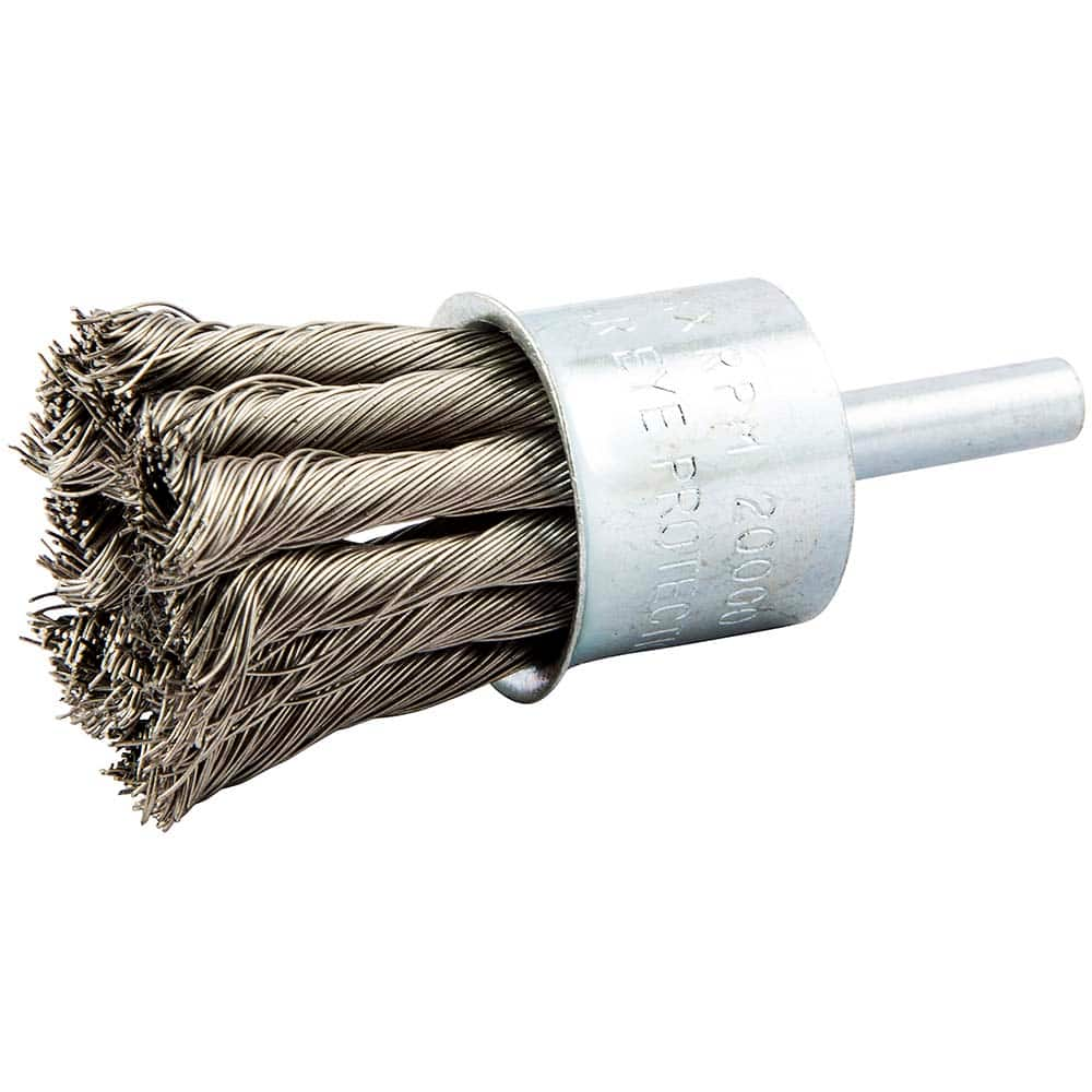 Norton - End Brushes Brush Diameter (Inch): 1 Fill Material: Stainless Steel - Makers Industrial Supply