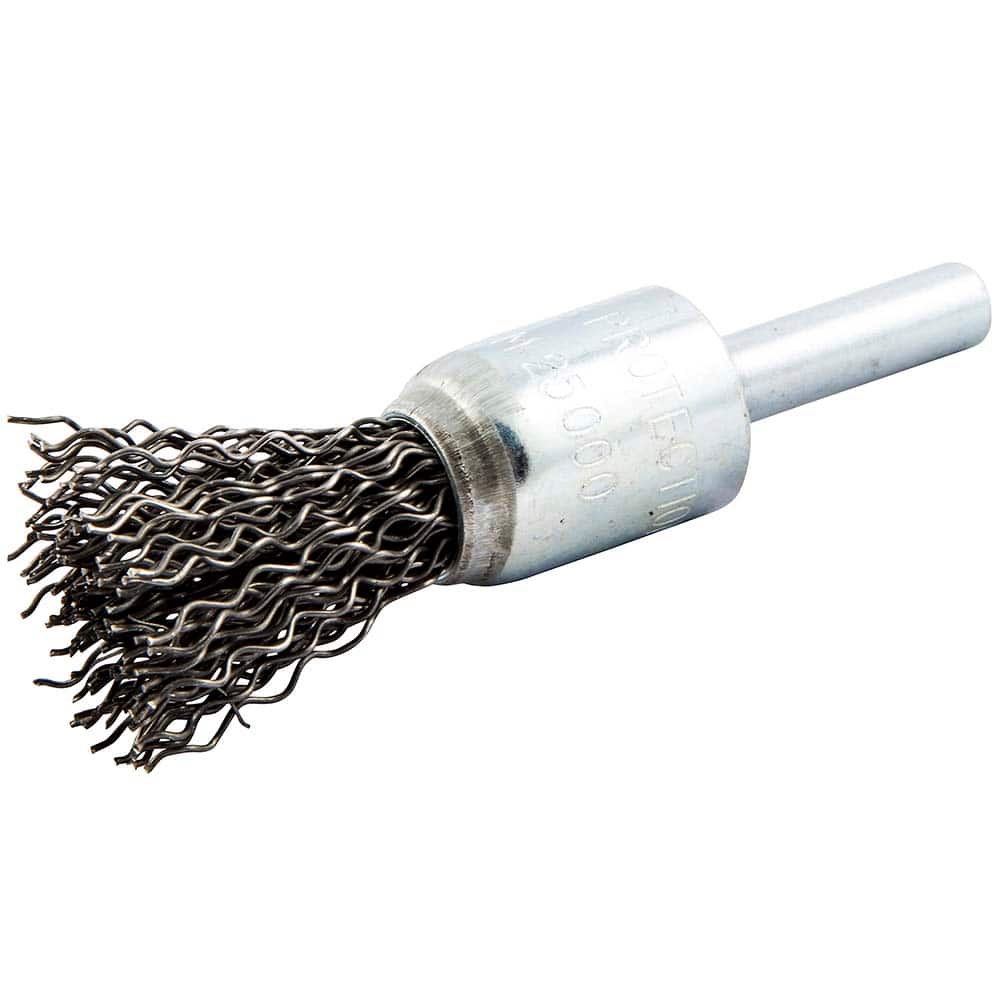 Norton - End Brushes Brush Diameter (Inch): 1/2 Fill Material: Carbon Steel - Makers Industrial Supply