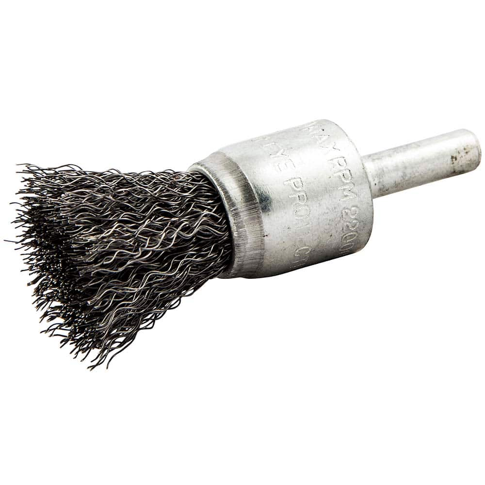 Norton - End Brushes Brush Diameter (Inch): 3/4 Fill Material: Carbon Steel - Makers Industrial Supply