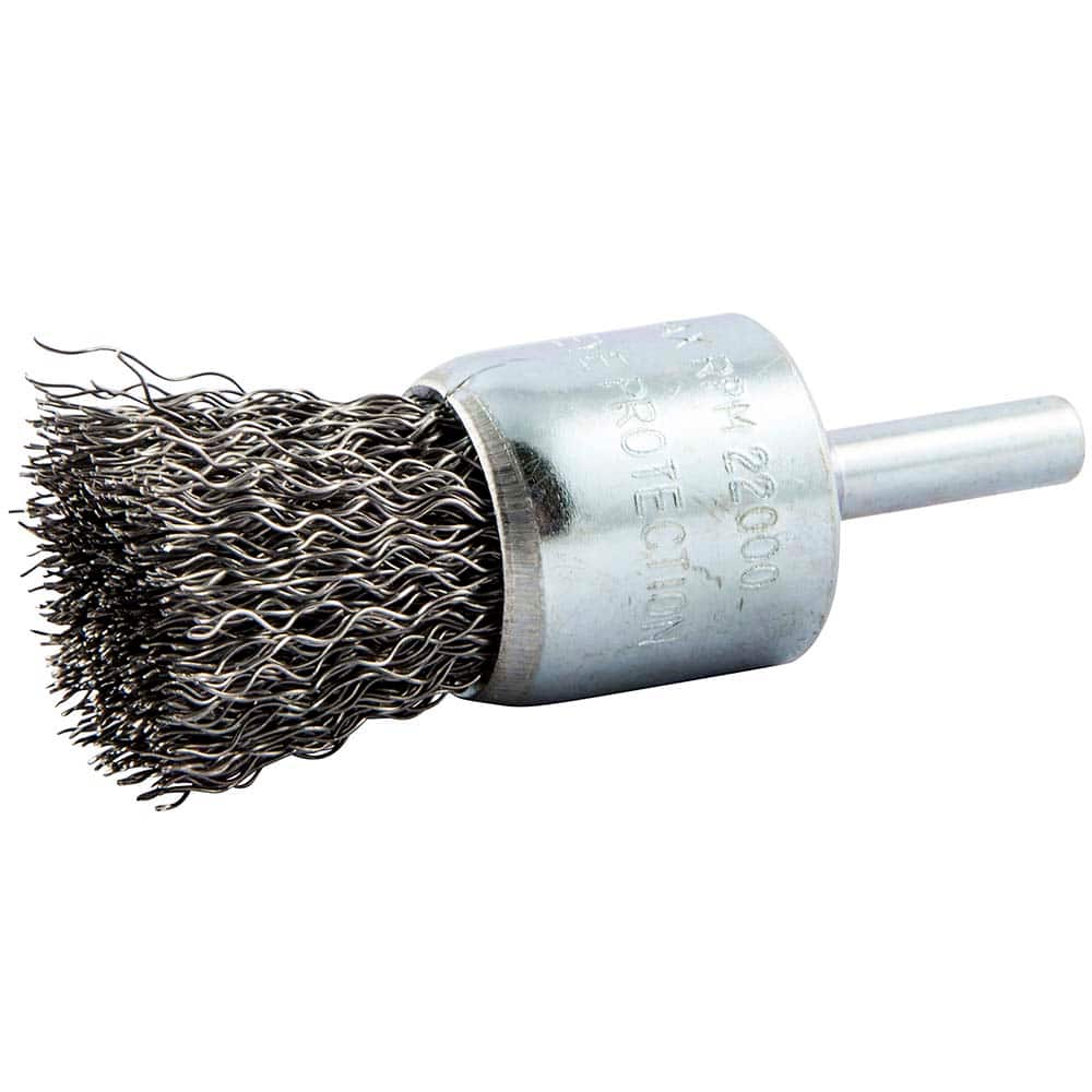 Norton - End Brushes Brush Diameter (Inch): 1 Fill Material: Carbon Steel - Makers Industrial Supply