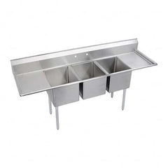 ELKAY - Stainless Steel Sinks Type: Scullery Sink Outside Length: 88 (Inch) - Makers Industrial Supply