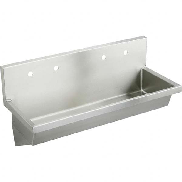 ELKAY - Stainless Steel Sinks Type: Multiple Wash-Station Outside Length: 48 (Inch) - Makers Industrial Supply