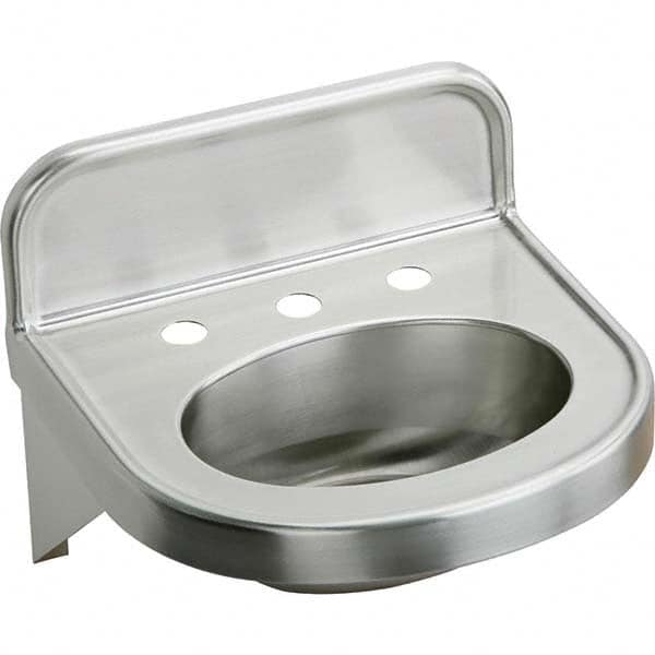 ELKAY - Stainless Steel Sinks Type: Lavatory Sink-Wall Hung Outside Length: 18 (Inch) - Makers Industrial Supply