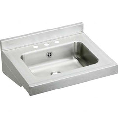 ELKAY - Stainless Steel Sinks Type: Lavatory Sink-Wall Hung Outside Length: 22 (Inch) - Makers Industrial Supply