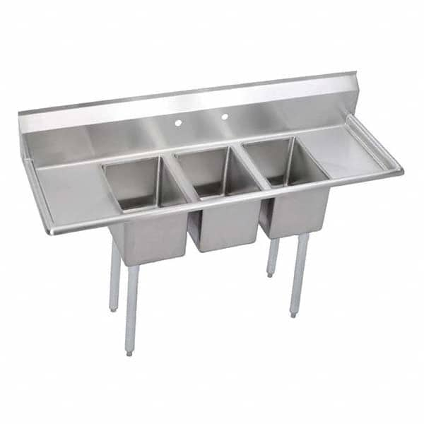 ELKAY - Stainless Steel Sinks Type: Scullery Sink Outside Length: 66 (Inch) - Makers Industrial Supply