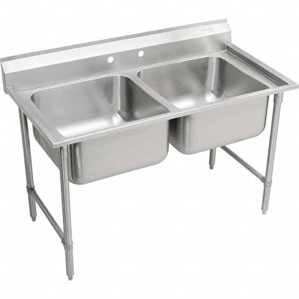 ELKAY - Stainless Steel Sinks Type: Scullery Sink Outside Length: 47-1/4 (Inch) - Makers Industrial Supply