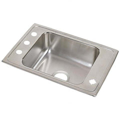 ELKAY - Stainless Steel Sinks Type: Drop In Sink Outside Length: 22 (Inch) - Makers Industrial Supply