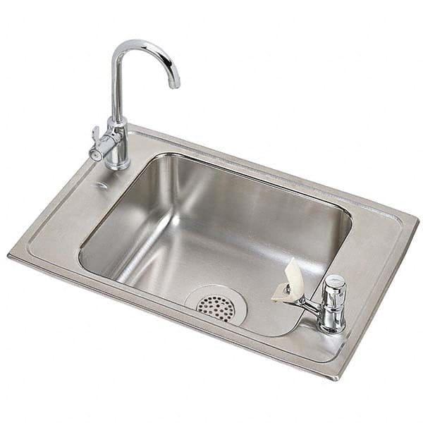 ELKAY - Stainless Steel Sinks Type: Drop In Sink Outside Length: 25 (Inch) - Makers Industrial Supply