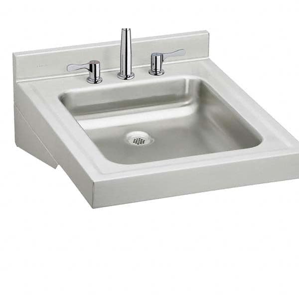 ELKAY - Stainless Steel Sinks Type: Lavatory Sink-Wall Hung Outside Length: 19 (Inch) - Makers Industrial Supply