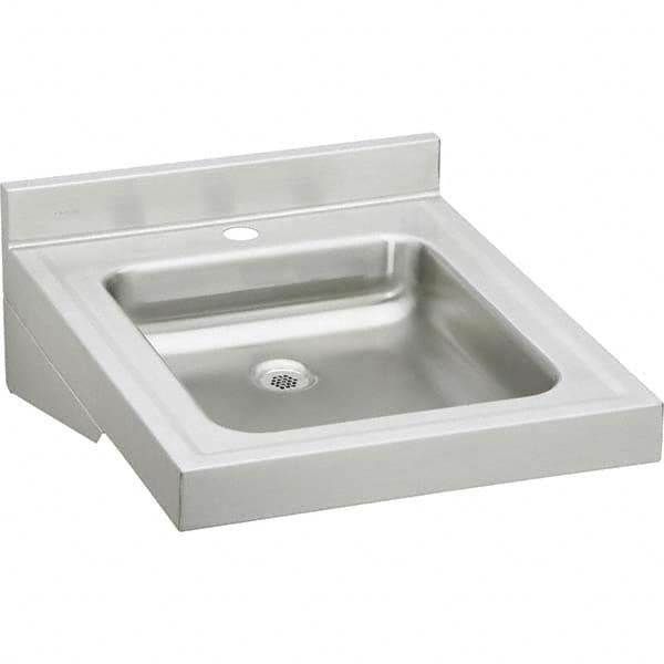 ELKAY - Stainless Steel Sinks Type: Lavatory Sink-Wall Hung Outside Length: 19 (Inch) - Makers Industrial Supply