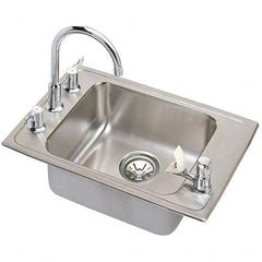 ELKAY - Stainless Steel Sinks Type: Drop In Sink Outside Length: 37-1/4 (Inch) - Makers Industrial Supply