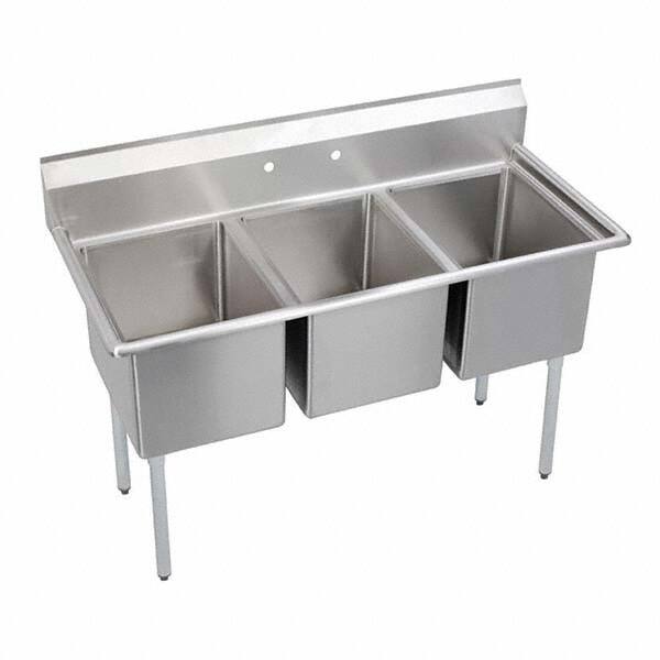 ELKAY - Stainless Steel Sinks Type: Scullery Sink Outside Length: 57 (Inch) - Makers Industrial Supply