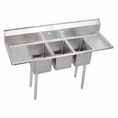 ELKAY - Stainless Steel Sinks Type: Scullery Sink Outside Length: 58 (Inch) - Makers Industrial Supply