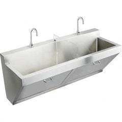 ELKAY - Stainless Steel Sinks Type: Surgeon's Scrub Sink Outside Length: 60 (Inch) - Makers Industrial Supply