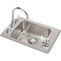 ELKAY - Stainless Steel Sinks Type: Drop In Sink Outside Length: 22 (Inch) - Makers Industrial Supply