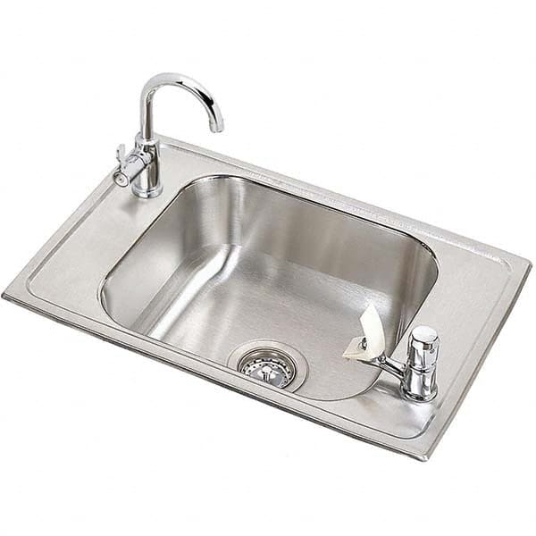 ELKAY - Stainless Steel Sinks Type: Drop In Sink Outside Length: 25 (Inch) - Makers Industrial Supply