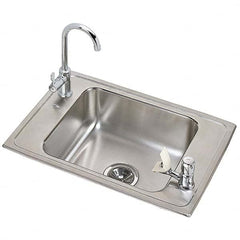 ELKAY - Stainless Steel Sinks Type: Drop In Sink Outside Length: 25 (Inch) - Makers Industrial Supply