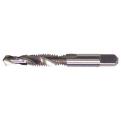 ‎3/8-16 UNC 2 Flute HSS Standard Combination Tap and Drill- Bright