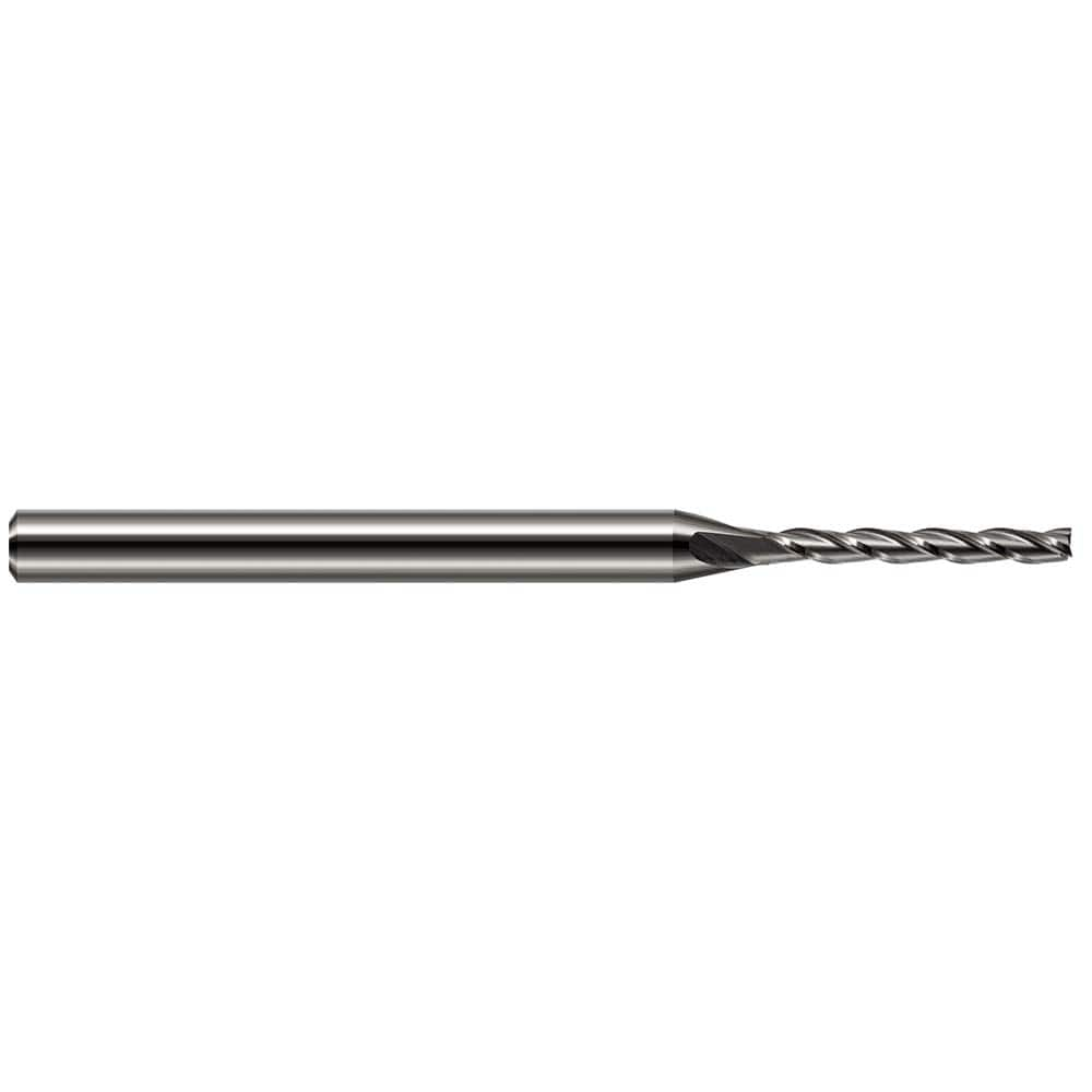 Harvey Tool - 1/16", 1/2" LOC, 1/8" Shank Diam, 2-1/2" OAL, 4 Flute Solid Carbide Square End Mill - Exact Industrial Supply