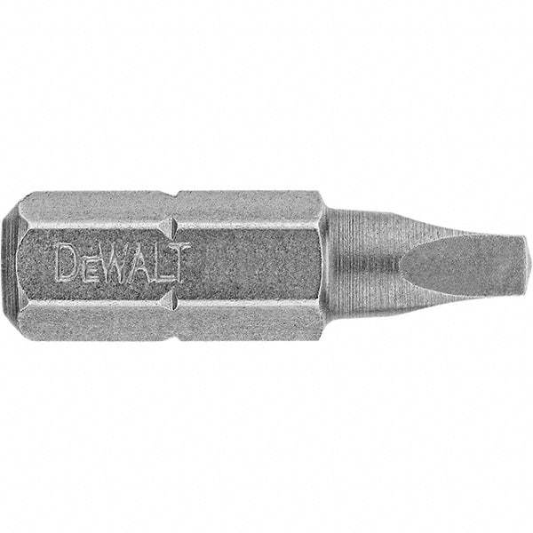 DeWALT - #2" Square Size Square Recess Bit - 1/4" Drive, 1" OAL - Makers Industrial Supply