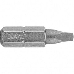 DeWALT - #2" Square Size Square Recess Bit - 1/4" Drive, 1" OAL - Makers Industrial Supply