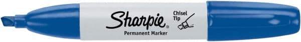 Sharpie - Blue Permanent Marker - Chisel Tip, AP Nontoxic Ink - Makers Industrial Supply