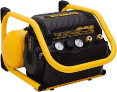 DeWALT - 1.1 hp, 3.0 CFM, Horizontal Portable Compressor - 2.5 Gal Tank, 12 Amp, 200 psi, 120V (60 Hz) - Makers Industrial Supply