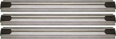 Quantum Storage - 2-1/2" Wide, Open Shelving Accessory/Component - Aluminum, Anodized Aluminum Finish, 72" Long, Use with Wire Shelving Units - Makers Industrial Supply