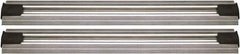 Quantum Storage - 2-1/2" Wide, Open Shelving Accessory/Component - Aluminum, Anodized Aluminum Finish, 96" Long, Use with Wire Shelving Units - Makers Industrial Supply