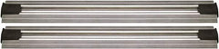 Quantum Storage - 2-1/2" Wide, Open Shelving Accessory/Component - Aluminum, Anodized Aluminum Finish, 240" Long, Use with Wire Shelving Units - Makers Industrial Supply