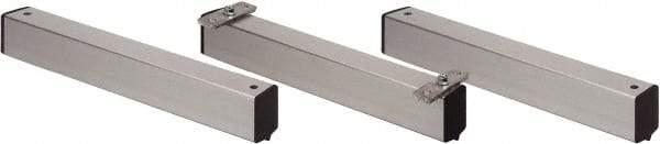 Quantum Storage - 2" Wide, Open Shelving Accessory/Component - Aluminum, Anodized Aluminum Finish, 24" Long, Use with Wire Shelving Units - Makers Industrial Supply