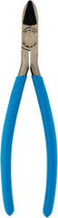 Channellock - 7-1/2" OAL, 10-20 AWG Capacity, Flush Cutter - 0.91" Jaw Length, PVC Handle - Makers Industrial Supply